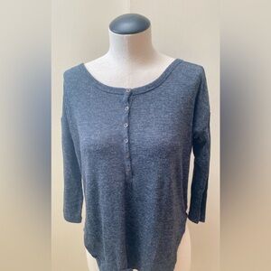 Heather grey henley